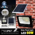 IWACHI-FLOOD-LIGHT-SOLAR-IP67-60W-WH รุ่นมีรีโมทตั้งเวลา ปรับแสงได้